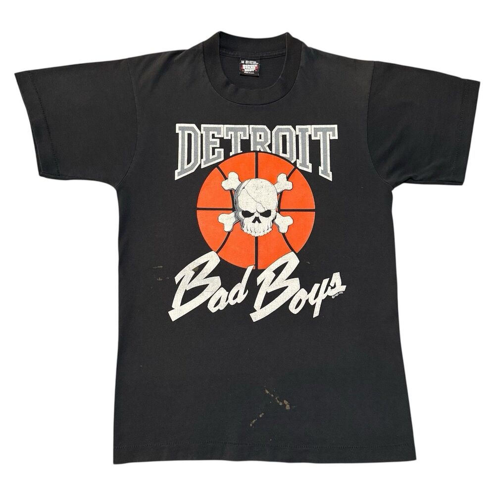 Vintage 1988 Detroit Pistons NBA Bad Boys Screen Stars Men’s M T-shirt Graphic T